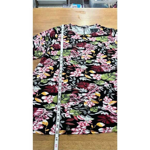 AVENUE BLACK FLORAL BLOUSE WOMENS SIZE 22/24 NEW P-195 - Picture 3 of 8
